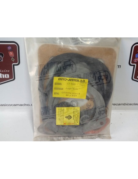 Juego de juntas de motor Citroen Dyane 3cv , 2cv , AK 350 , Azam 6 (motor 602 cc)