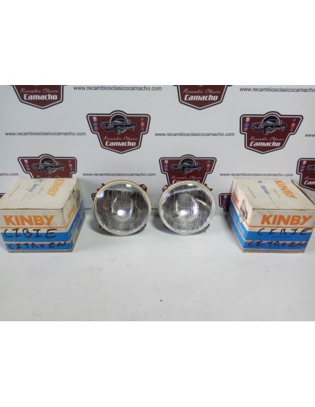 Pareja faro delantero Citroen Dyane y Mehari (europea con posición)