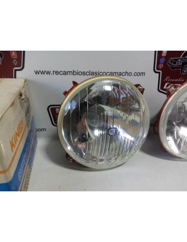Pareja faro delantero Citroen Dyane y Mehari (europea con posición)