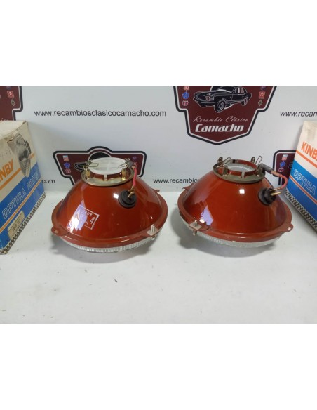 Pareja faro delantero Citroen Dyane y Mehari (europea con posición)