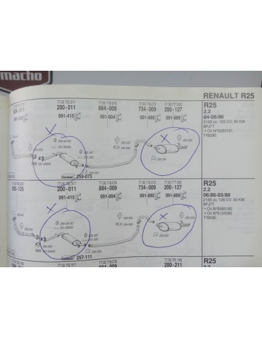SILENCIOSO TRASERO ESCAPE RENAULT 25