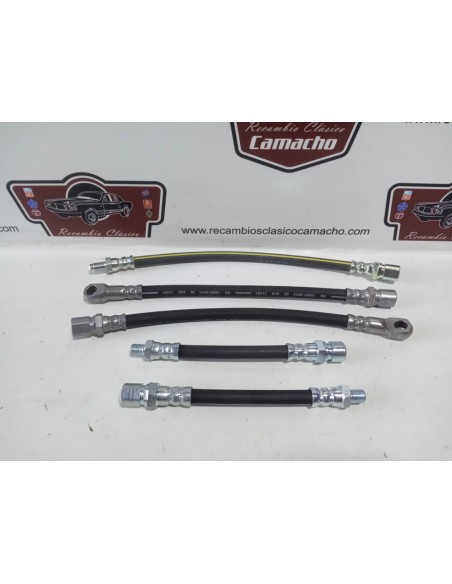 Juego 5 latiguillo de freno Seat 124 , 1430 y 124 sport (freno de disco trasero)
