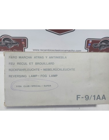 Piloto luz marcha atrás y antiniebla Citroen Visa Club , Especial y Super