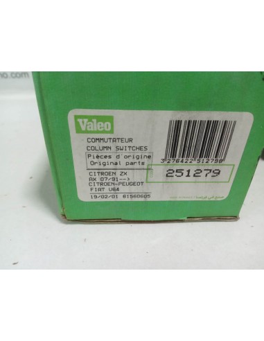 Conmutador de luces Citroen ZX ,AX , Jumpy I, Peugeot Expert I y Fiat Scudo I