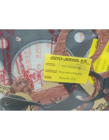 Juego juntas descarbonización Talbot Chrysler 180 , Tagora y Murena ( 2 litros )