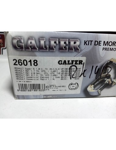 Kit de freno trasero premontado Renault Super 5 , Express y 21 (180x42mm)