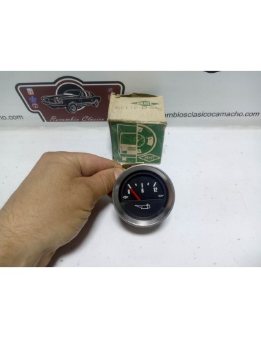 Reloj manómetro presión de aceite 12 kilos AST