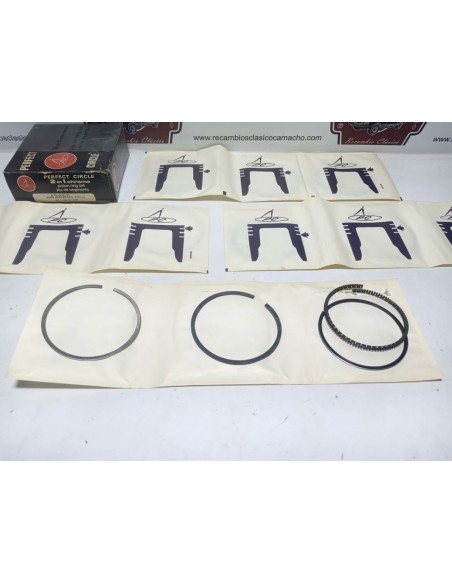 Juego de segmentos STD 84 mm Seat 124, 131 y 132 motor 1.8 y 2.0
