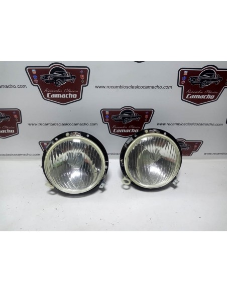 Pareja faros y soportes Simca 1000 Barreiros 1ª serie