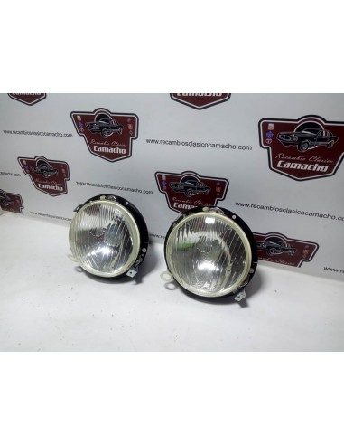Pareja faros y soportes Simca 1000 Barreiros 1ª serie