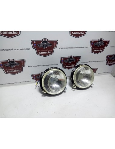 Pareja faros y soportes Simca 1000 Barreiros 1ª serie