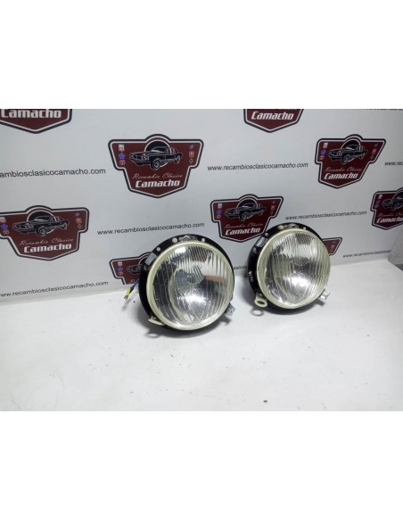Pareja faros y soportes Simca 1000 Barreiros 1ª serie