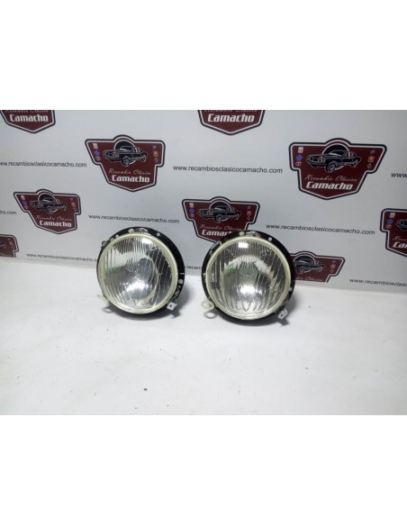 Pareja faros y soportes Simca 1000 Barreiros 1ª serie