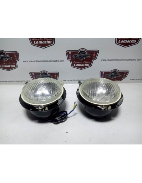 Pareja faros y soportes Simca 1000 Barreiros 1ª serie