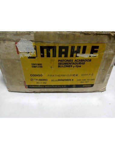 Juego pistones Seat 1430 , 131 y 132 motor 1600 Sobremedida 80,60 mm