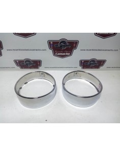 Pareja bisel cerquillo de faro Seat 600 E y L especial
