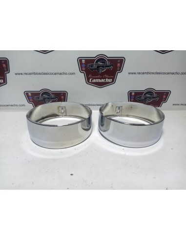Pareja bisel cerquillo de faro Seat 600 E y L especial