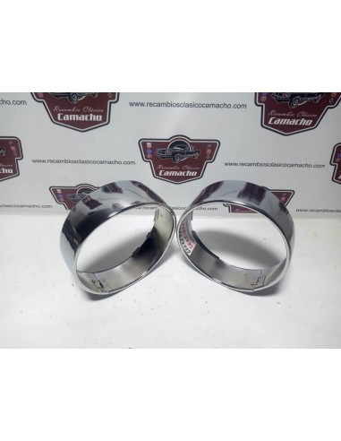 Pareja bisel cerquillo de faro Seat 600 E y L especial