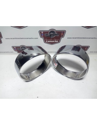 Pareja bisel cerquillo de faro Seat 600 E y L especial
