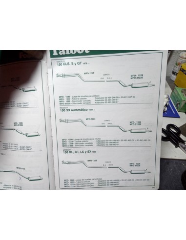 SILENCIOSO TRASERO ESCAPE TALBOT 150 GL,GLS,S,GT,SX
