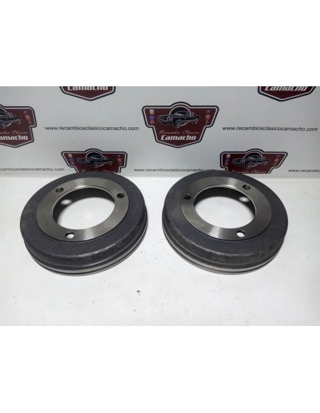 Pareja tambor de freno trasero Renault 8 y 10