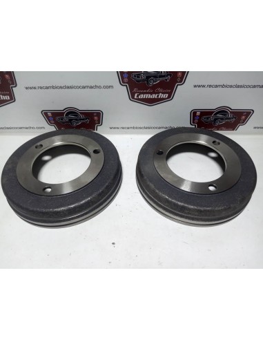 Pareja tambor de freno trasero Renault 8 y 10