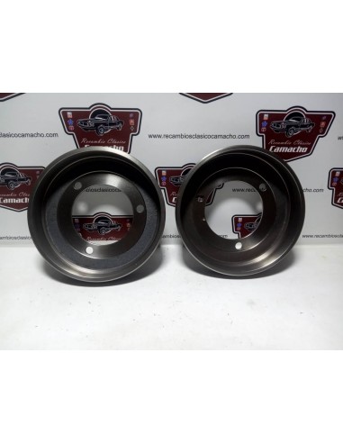 Pareja tambor de freno trasero Renault 8 y 10