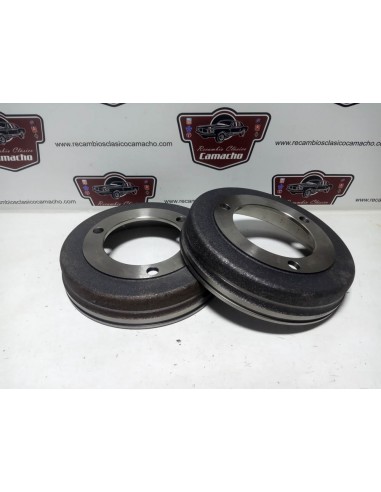 Pareja tambor de freno trasero Renault 8 y 10