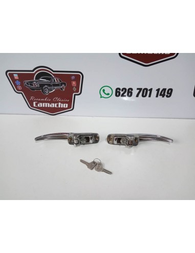 PAREJA MANILLA EXTERIOR PUERTA SEAT 850 MISMA LLAVE