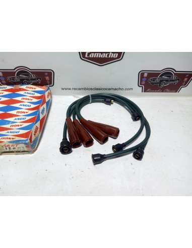 Juego cables de bujías Seat 1200 , 1430 Sport y 128 (verdes baquelita)