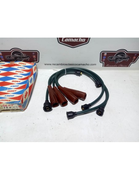 Juego cables de bujías Seat 1200 , 1430 Sport y 128 (verdes baquelita)