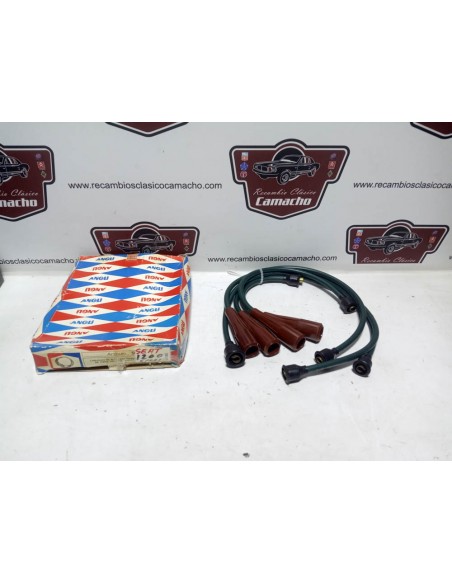 Juego cables de bujías Seat 1200 , 1430 Sport y 128 (verdes baquelita)