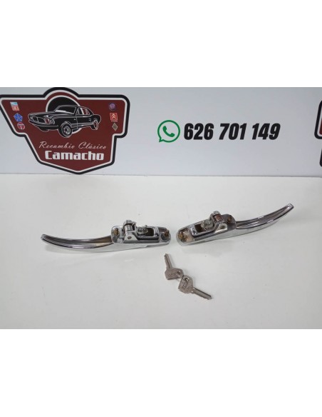 PAREJA MANILLA EXTERIOR PUERTA SEAT 850 MISMA LLAVE