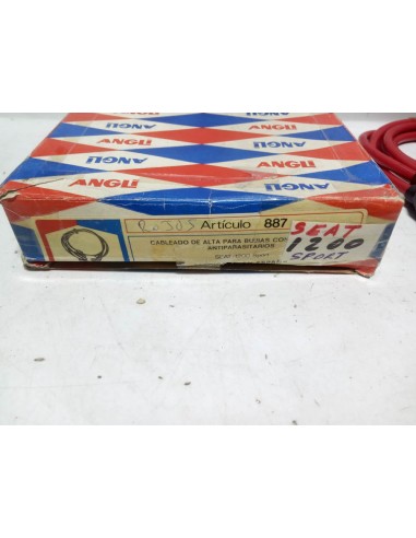 Juego cables de bujías Seat 1200 , 1430 Sport y 128 (rojos baquelita)