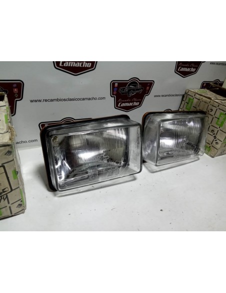 Pareja faro delantero Seat 127 Fura Fase 2 halógenos H4