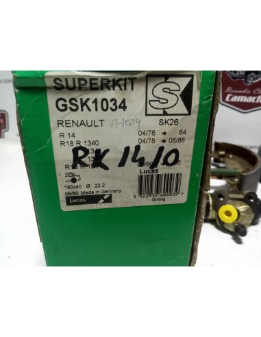 KIT FRENOS TRASEROS RENAULT 14 , 18 Y FUEGO