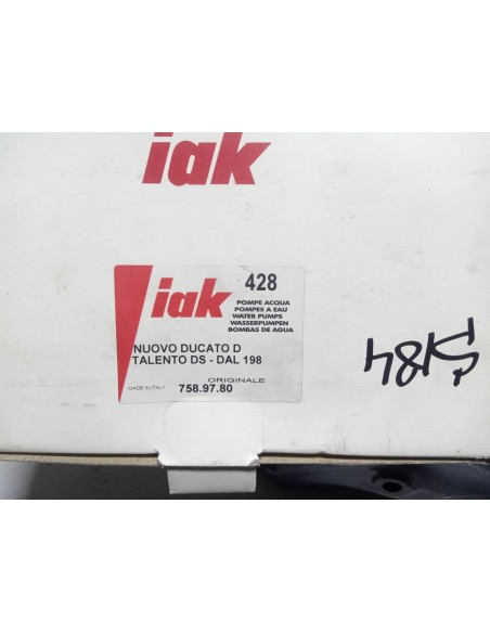 Bomba de agua Fiat Ducato 1.9 diésel y turbodiésel