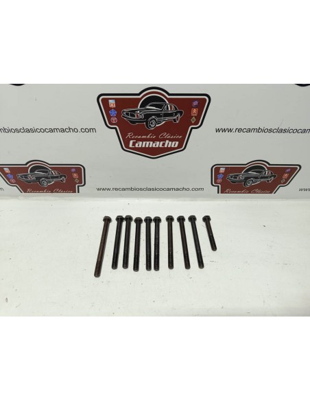 Juego tornillos de culata Seat 600 D,E y L (dureza 12.9)