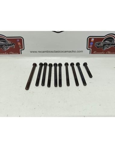 Juego tornillos de culata Seat 600 D,E y L (dureza 12.9)