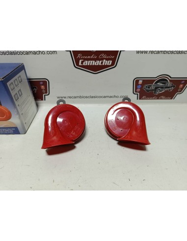 Pareja bocina Roja (12 voltios)