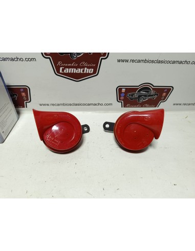 Pareja bocina Roja (12 voltios)