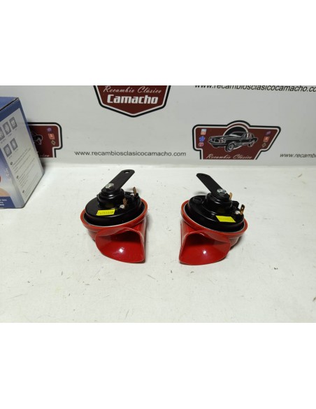 Pareja bocina Roja (12 voltios)