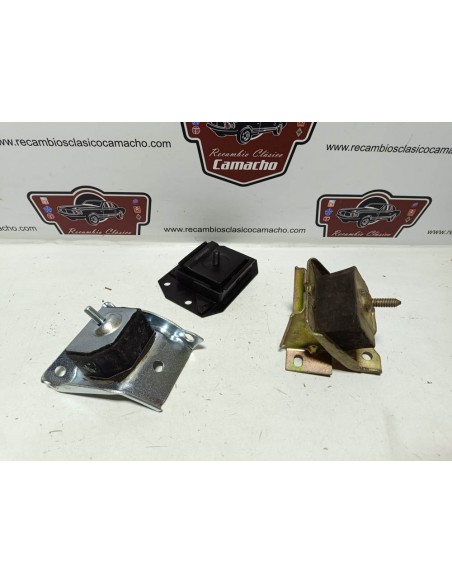 Conjunto soportes motor y cambio Renault 4 y 6 motor sierra