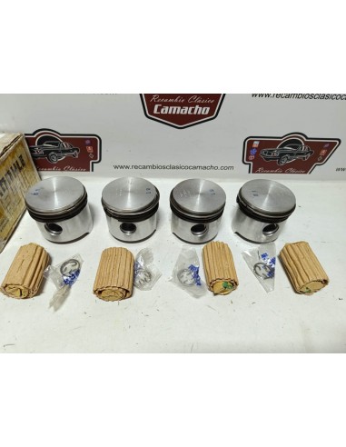 Juego pistones completos Seat 850 y 133 sobremedida 65.40 mm