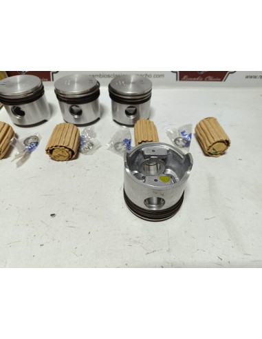 Juego pistones completos Seat 850 y 133 sobremedida 65.40 mm
