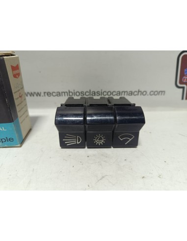 Interruptor triple Seat 124 , Seat 850 Sport y Sport coupé