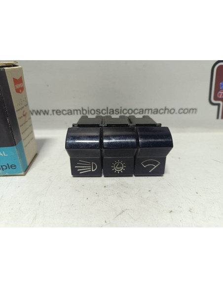 Interruptor triple Seat 124 , Seat 850 Sport y Sport coupé