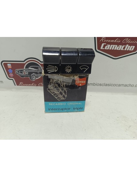 Interruptor triple Seat 124 , Seat 850 Sport y Sport coupé