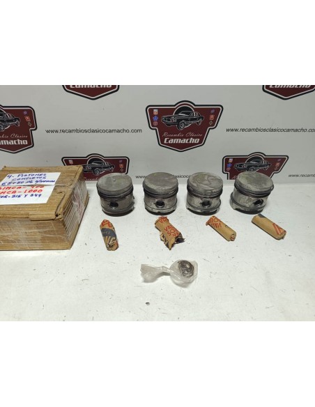 Juego de pistones Simca 900 y 1000 (68,50 mm sobremedida)