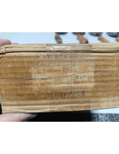 Juego de pistones Simca 900 y 1000 (68,50 mm sobremedida)